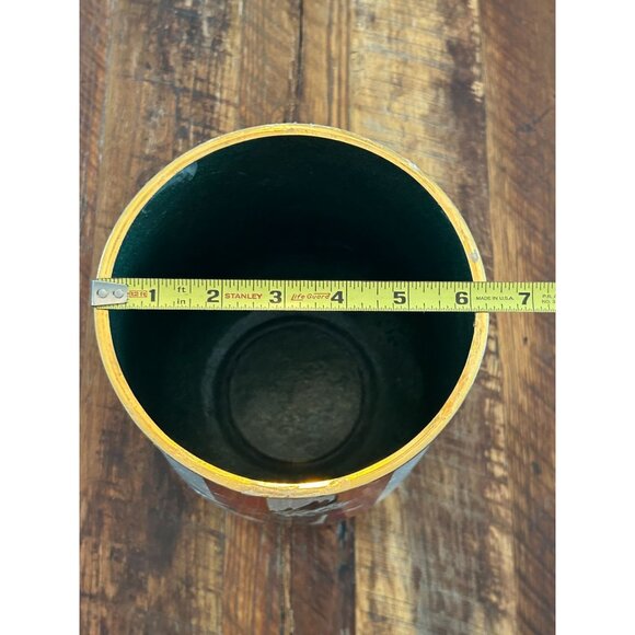 Patriotic Cloisonné  Striped Metal Eagle Adult Urn With Lid - Picture 10 of 12